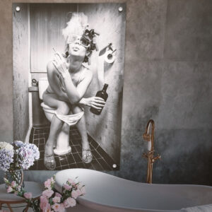 Plexiglas Poster Toilet Chic 01