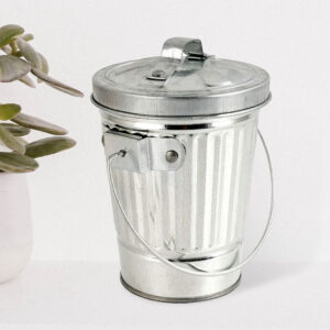 Prullenbakje Zilver 01