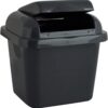 Kunststof Tafel Prullenbak zwart 03