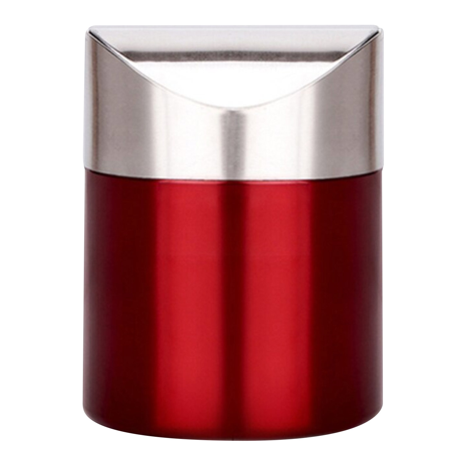 Prullenbak rvs Rood 01