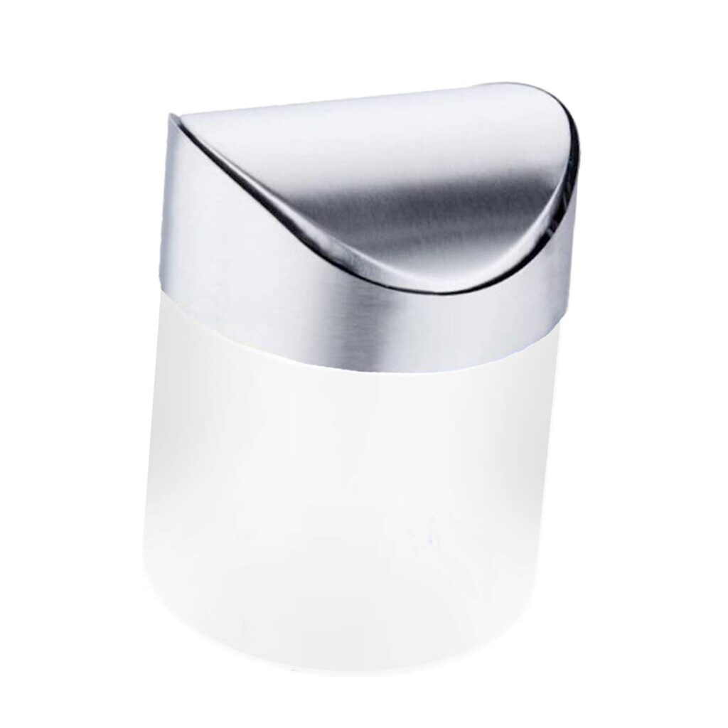 Prullenbakje tafel wit 1