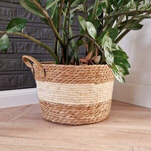 Mand Hengsels Leer 30x20x25cm 08