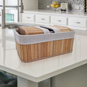 Bamboe Manden Set van 4 stuks Naturel 06