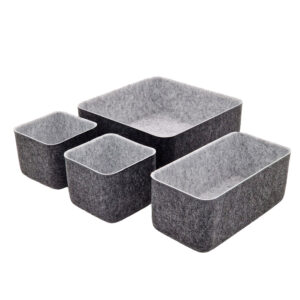 Mand Vilt Set van 4 opberger 08