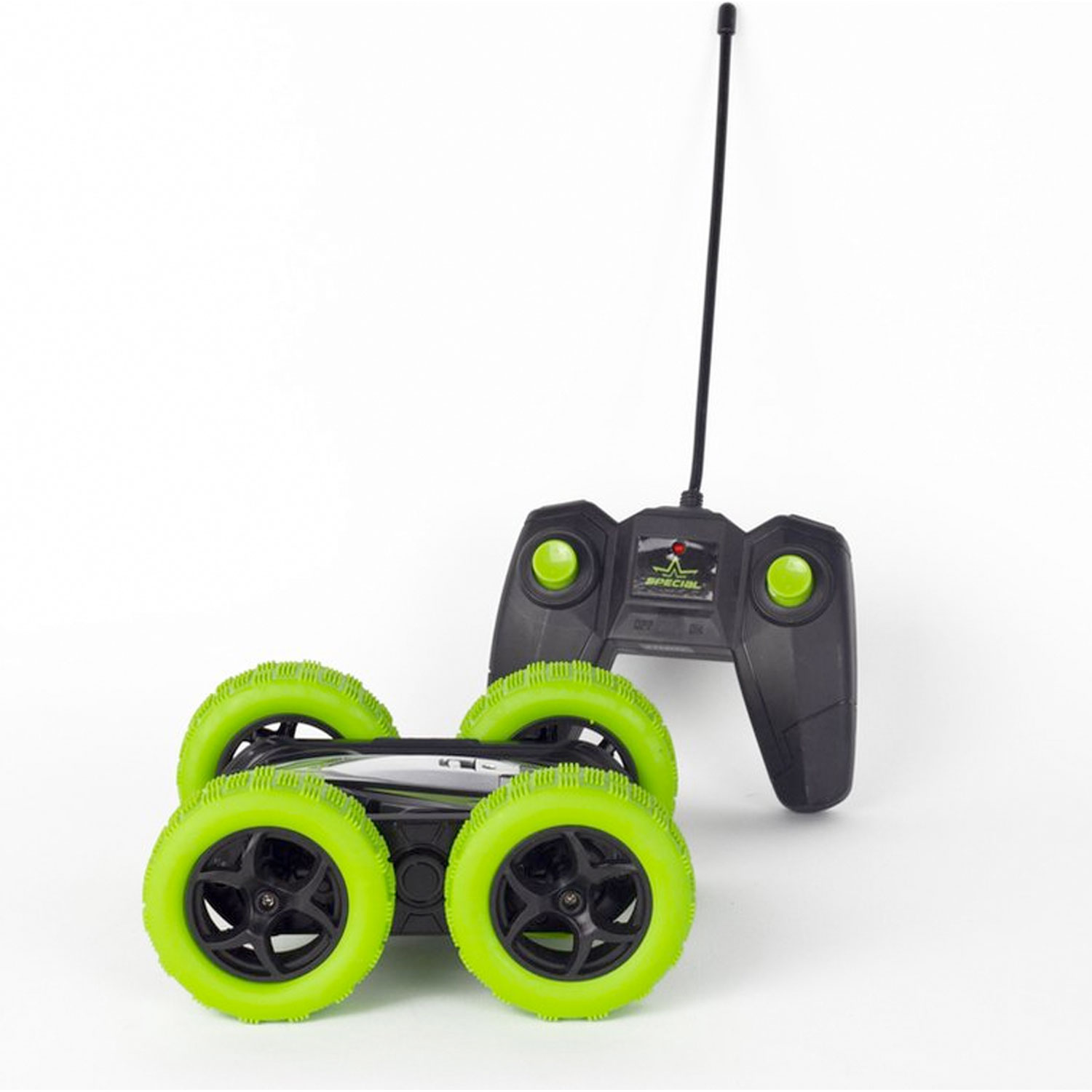 Wonky Cars Bestuurbare Auto 360 Groen 04