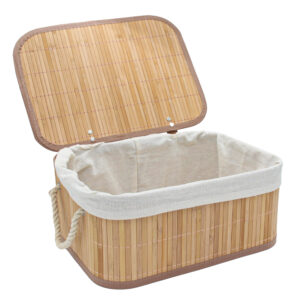 Bamboe mand 40x29x16cm met deksel 00