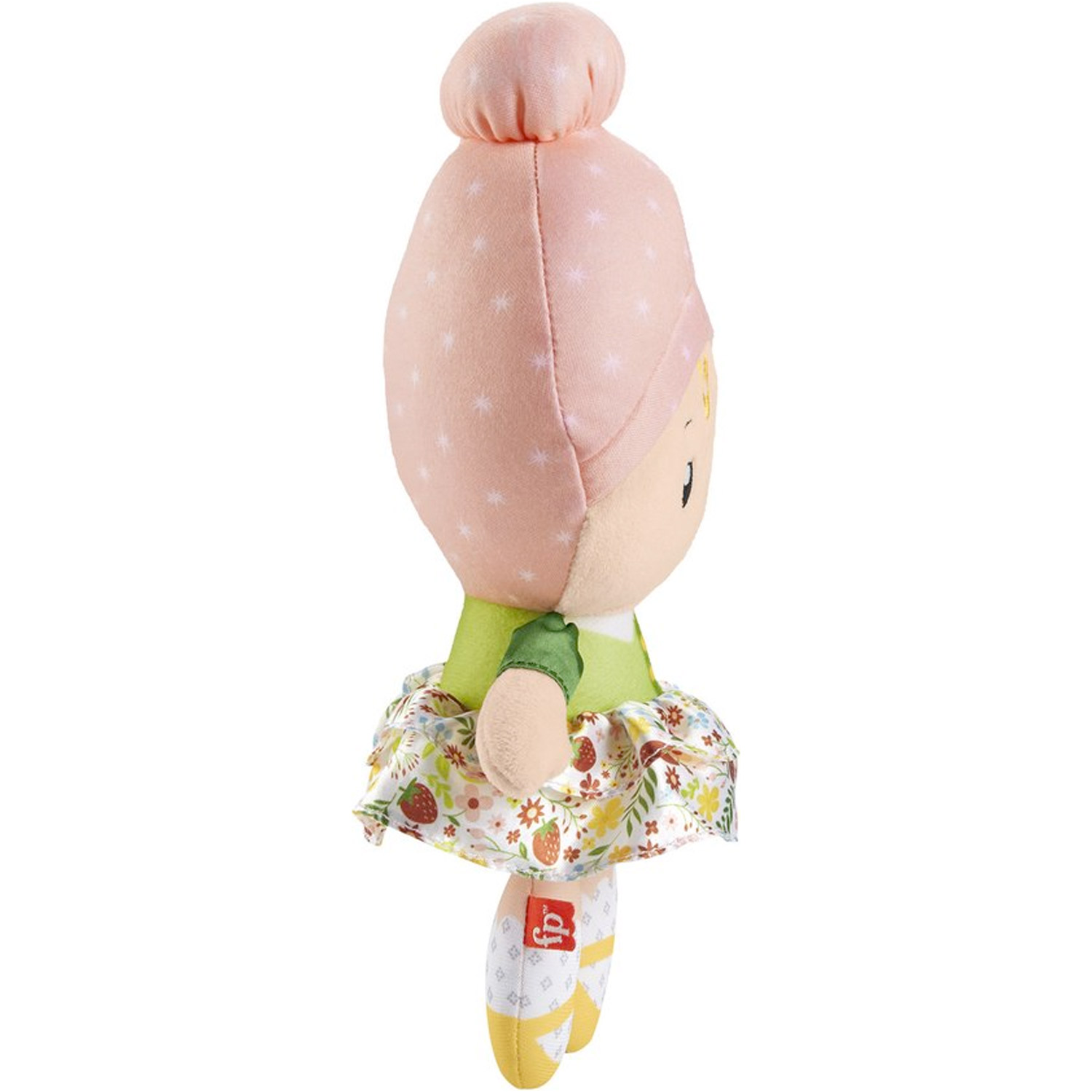 Fisher Price Knuffel en klingel Eerste Babypop met Regenboogbijtring 05