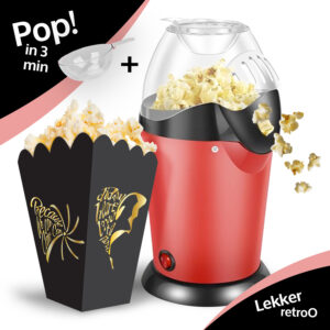 Popcorn Machine Retro Rood Popcorn Maker 01