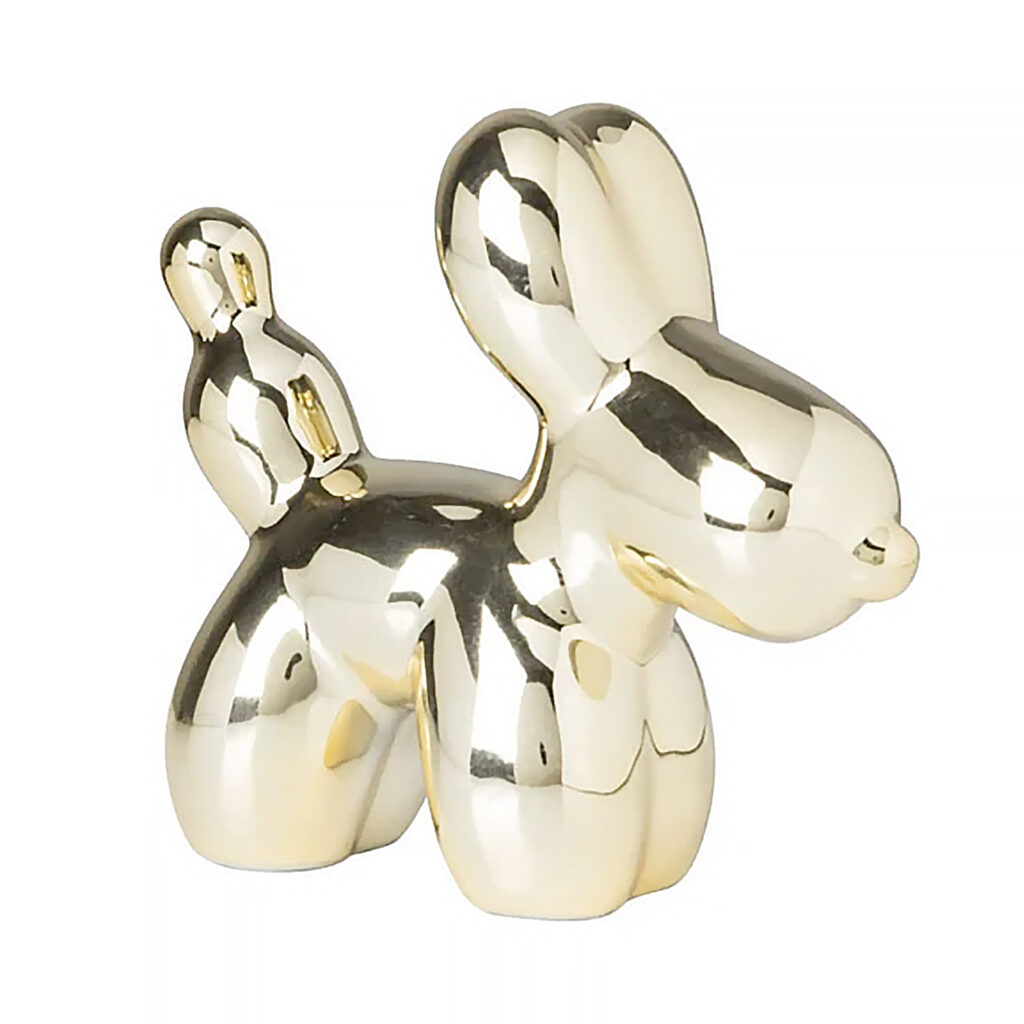 Ballon Hond Goudkleurig Balloon Art 01