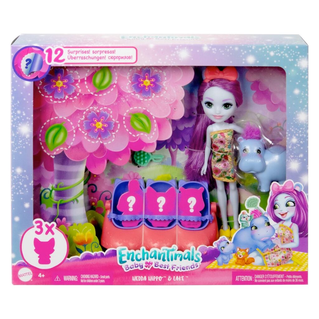Enchantimals Baby Best Friends Hedda Hippo & Lake Pop 01