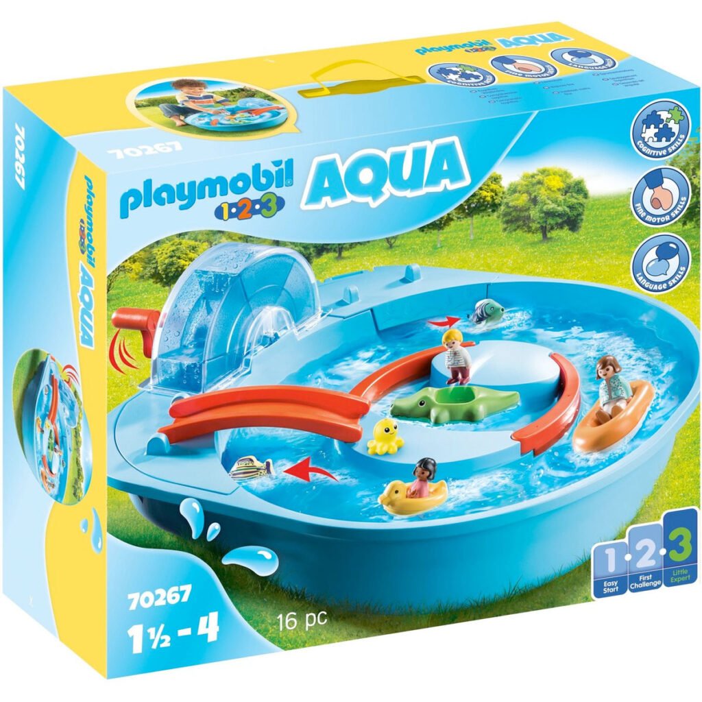 PLAYMOBIL 1.2.3. Aqua Vrolijke waterbaan 70267 01