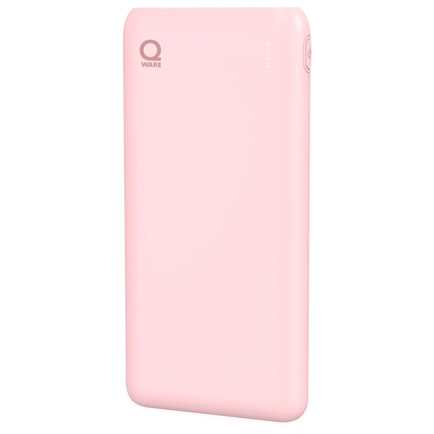 Qware Powerbank USB C USB A 10.000 mAh Geschikt voor Apple Iphone Samsung 3x Volledig Vol – Roze 03