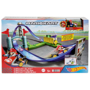 Hot Wheels Mario Kart Slam Stroomkring Racebaan met Super Mario Bros Figuur 06