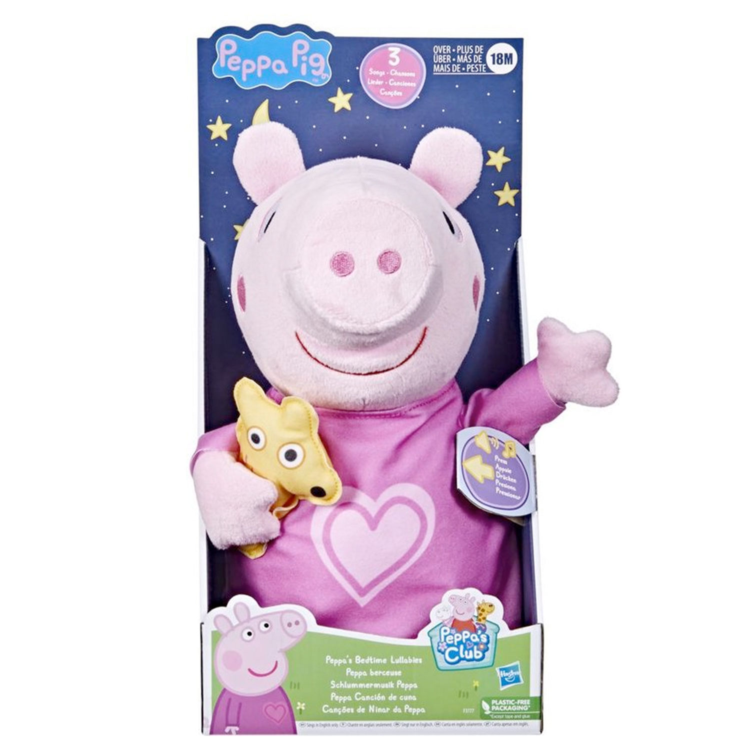 Peppa Pig Peppa’s Bedtime Lullabies peppa knuffel met slaapliedjes 35cm 01