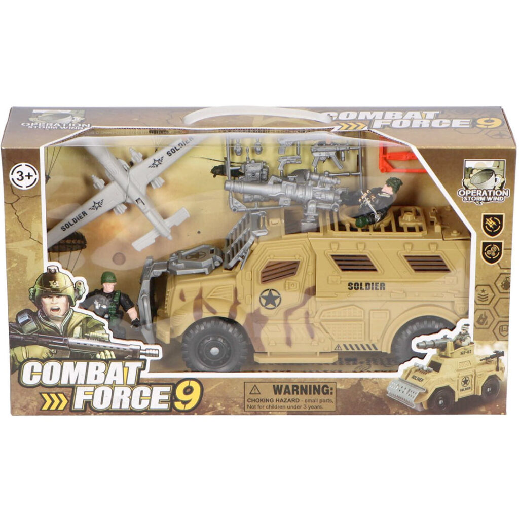 Combat Force Leger Speelgoed Army Soldaatjes – Militair Speelgoed – Drone Truck Leger – Vrachtwagen Soldaat – Vrachtwagen Speelset – Kinderen 02